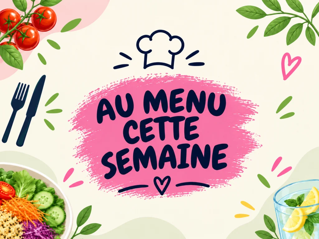 Menu de la semaine