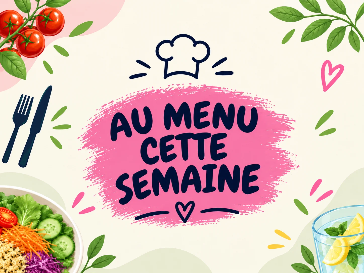 Menu de la semaine